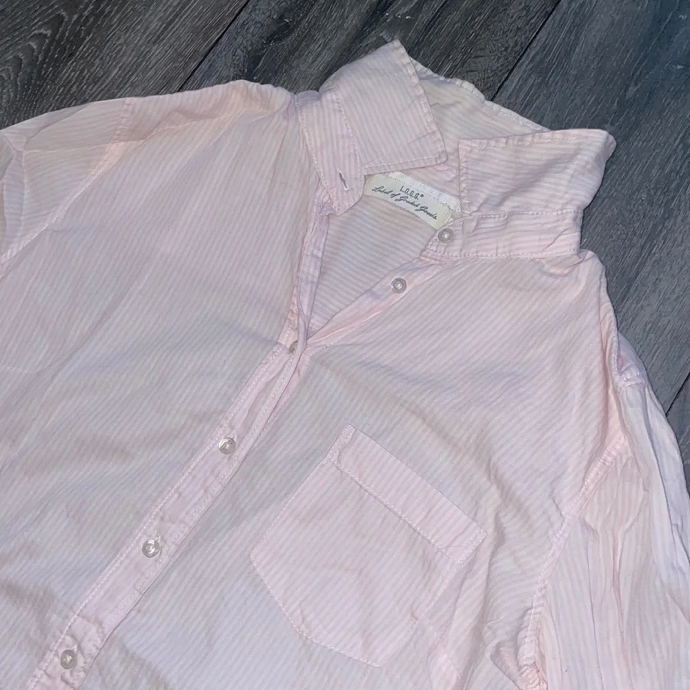 Bubblegum Pink Striped Dress Shirt - Picture 2 of 2